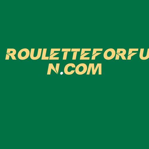 Logo da ROULETTEFORFUN